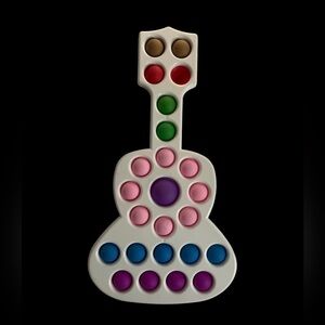pop it Guitar shape hard case fidget spinner toy